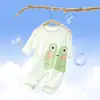 Ropa de una pieza para bebé, Ropa de verano transpirable con aire acondicionado para bebé, Pijama fino para recién nacido, Mameluco de manga larga