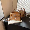 Bolsa Pequena Super Moderna para o Dia a Dia Feminina 2026 Nova de Verão com Bolinhas Única Alça Bolsa Transversal Quadrada Pequena para o Dia a Dia