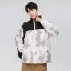 Marca de Invierno de Moda Estilo Montaña Chaqueta de Plumas para Hombre Corta Combinación de Colores Doble Apertura Pluma de Pato Blanca Engrosada Cálida Superior Ropa para Hombre
