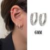 Tiktok cross-border fivela de orelha masculina estilo neutro com diamante embutido fivela de osso de orelha pequena feminina piercing de orelha estilo europeu e americano brincos simples
