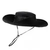 Sombrero de Vaquero Occidental para Hombre, Sombrero de Sol de Verano para Exteriores, Sombrero para Montañismo, Viajes, Pesca, Sombrero de Pescador, Secado Rápido, Transpirable, Sombrero de Protección Solar
