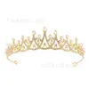 Corona de novia estilo coreano con diamantes y perlas, accesorios para el cabello para estudios fotográficos, accesorios de boda, diademas y aros para el cabello para actuaciones infantiles al por mayor