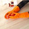 Guantes de limpieza para lavar platos domésticos, guantes de látex superventas, guantes impermeables domésticos naranjas, ventas de fábrica