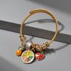 Pulseira Transfronteiriça AliExpress Europeia e Americana Fruta Doce Fresca Animal Caçador de Sonhos Pingente Pingente Ajustável