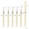 Set de plumas para decoración de uñas estilo japonés para salones de uñas, mango de plástico, tubo de aguja de plástico, set de plumas para decoración de uñas