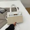 Bolsa Nova Primavera 2026 Simples e Estilosa Bolsa de Ombro Único Casual Simples Retro Color-Block Transversal Bolsa Feminina