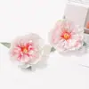 Flor de peonía artificial cabeza de flor pasador flor accesorios para el cabello flor de seda flor artificial diy joyería hecha a mano materiales de decoración