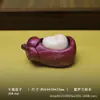 Lindo juguete de prensa de madera para aliviar el estrés, mini gadget creativo hecho a mano para aliviar el estrés, pequeño gadget portátil, adorable colgante