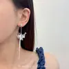 Aretes de Borla con Flor de Perla Francesa para Mujer en Verano, Frescos y de Alta Gama, Aretes Simples y Elegantes, Aretes para Fotos de Vacaciones