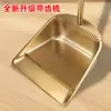 Un Juego de Escoba y Recogedor, Pala para Basura de Acero Inoxidable, Escoba Grande, Recogedor Engrosado, Cubo para Polvo, Cubo para Cenizas