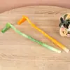 Rascador de espalda portátil de imitación jade de nueve dientes para masajear meridianos y rascar sin necesidad de ayuda