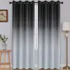 Cortinas Degradadas Estilo Minimalista Moderno de Comercio Exterior Transfronterizo Exclusivas para Amazon, Cortinas de Impresión Digital al por Mayor para Dormitorio y Sala de Estar