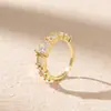 Novos Anéis Pequenos de Cubo de Açúcar com um Toque de Luxo de Nicho, Atacado de Joias Transfronteiriço, Acessórios de Zircônia Diretamente do Fabricante