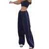 Moda de Verão Europeia e Americana Transfronteiriça Personalidade Estilo de Rua Americano Cordão Lateral Solto Casual Calças Multicores