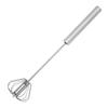 Batidor de Huevos Semiautomático de Acero Inoxidable Batidor Giratorio Presionado a Mano Batidor de Crema para Huevos Gadget de Cocina para Hornear Manual
