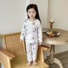 Conjunto de ropa interior infantil, pijamas de bebé de verano, primavera y otoño, ropa de bebé con aire acondicionado, ropa fina dividida con aire acondicionado, manga larga