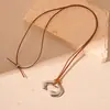 Colar geométrico irregular desenhável abstrato transfronteiriço corrente de suéter de moda corrente de clavícula colar simples de alta qualidade feminino
