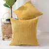 Funda de Almohada de Pana al por Mayor Transfronteriza Funda para Cojín de Sofá Lujo Ligero Tacto de Gama Alta Cojín para Cabecera Cojín para Respaldo Sin Relleno