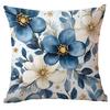 Amazon Nova Fronha de Natal Almofada Decorativa de Natal para Casa Bola de Natal Azul Estampa de Neve e Pinho
