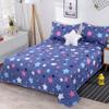 Lençol de Cama Espessado Peça Única Algodão Lavado Amigo da Pele Quarto Individual Duplo Casa Confortável Roupa de Cama Fronha Conjunto de Três Peças