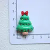 Accesorios de Resina DIY Nuevo Papá Noel Muñeco de Nieve Pegamento de Crema Pasador Funda para Teléfono Hebilla de Zapato Llavero Colgante