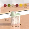 Contenedor de Almacenamiento de Granos Estilo Japonés, Tarro Sellado a Prueba de Insectos y Humedad para el Hogar, Caja de Almacenamiento para Arroz y Granos