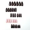 Unhas Usáveis de Bolinhas Brancas Mais Vendidas Transfronteiriças Unhas Curtas Amêndoa Manicure Simples Unhas Usáveis Unhas Postiças Atacado