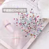 Zirconia Nuevo Súper Brillante Fondo Plano 1.5 Cuadrado Uñas Arte Pedrería Irregular de Colores Pegatinas Cuadradas Pequeñas para Uñas Decoraciones de Pedrería