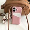 Adecuado para Funda de Teléfono iPhone16 15Pro Patrón Lichi Tarjeta de Color Funda Protectora Anticaídas 14plus Funda Bicolor