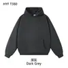 Sudadera con Capucha de Peso Pesado con Bucle Personalización Empresa Ropa de Trabajo Holgada Hombro Caído Primavera Otoño Viaje al Trabajo Uniforme de Trabajo Estampar Logo
