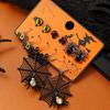 Fábrica de Yiwu atacado direto letras aranha bruxa desenho animado vento escuro terno de brincos de Natal Halloween