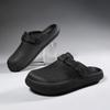 Pantuflas Toe-Toe para Hombre en Verano, Sandalias Casuales de Playa Antideslizantes de Suela Gruesa sin Tacón, Media Copa Perezosa