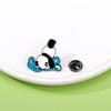 Broche Panda Milán Juegos de Invierno Baloncesto Fútbol Bádminton Tenis de Mesa Colección Conmemorativa Insignia de Aleación