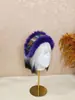 Diadema Ancha y Gruesa de Piel Sintética de Visón Nueva de Invierno, Diadema de Felpa de Punta Alta, Gorro de Cabeza Cálido para Uso Diario en Exteriores