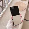 Funda de Teléfono Espejo Cosmético Tricolor Adecuada para Samsung Z Flip7 Tendencia Z Flip6/5/4/3 Funda Protectora de Cobertura Completa