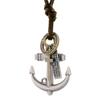 Joyería masculina europea y americana simple de tirar ajustable ancla collar de cuero de vaca retro regalos creativos accesorios de playa de moda