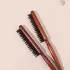Peine de Estilismo para Belleza, Peine para Maquillaje de Noche, Peine de Cola Puntiaguda, Peine para el Cabello, Cerdas de Cerdo Cabello Rizado, Peine Esponjoso de Tres Filas