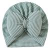 Gorro infantil con lazo grande a rayas, gorro indio con fontanela para neonatos, gorro infantil de algodón TUME