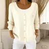 2026 Cardigan com Capuz Jaqueta de Imitação de Lã com Botões Europeu e Americano Outono e Inverno Novo Estilo Moda Casual Criativa Transfronteiriça Roupas Femininas