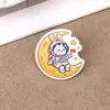 Insignia de dibujos animados del Festival de Medio Otoño, lindo broche de acrílico, colgante para mochila, pequeño regalo para niños, accesorio decorativo