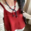 Collar de Pull Tejido de Lana Retro con Cuentas para Mujer 2025 Nuevo Diseño Único Cadena de Suéter Accesorios de Halter Personalizados