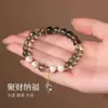 Pulsera Nueva China de Perlas de Agua Dulce Pulsera de Cristal Natural Fantasma Verde Moda Fresca Pulsera Original Regalo de Vacaciones