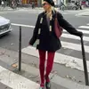 Fábrica de origen medias de seda primavera y otoño para mujer leggings de terciopelo moda ins este año pantimedias rojas niños