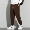 Pantalones Deportivos Casuales Holgados para Hombre de Talla Grande, Pantalones Deportivos Americanos de Moda de Pierna Ancha, Pantalones de Chándal Caídos para Primavera y Otoño