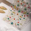 Pegatinas para Uñas Arte de Uñas Hoja de Bambú Cielo Estilo Chino Pegatinas para Uñas Sombra de Bambú Colorida Dunhuang Nuevo Estilo Chino Pegatinas Decorativas DIY