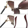 Nuevas Gafas de Sol Polarizadas para Mujer de Douyin Estilo Europeo y Americano Montura Grande Lente de Dos Colores Gafas de Sol Anti-UV Fabricante de Origen para Mujer
