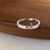 Anillo Versátil Cuadrado Minimalista para Mujer, Anillos Finos Apilables, Anillo Abierto Único Estilo Ins de Moda, Tendencia de Anillo para Dedo Índice de Nicho