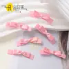 Lazo Pequeño de Cinta de Satén Rosa Terminado, Accesorios para el Cabello Hechos a Mano DIY, Accesorios Decorativos para Ropa Interior, Al por Mayor en Stock