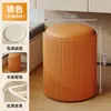 Taburete de Maquillaje, Silla de Tocador, Habitación de Niñas, Manicura, Lujo Ligero, Sensación de Gama Alta, Vestidor, Taburete Redondo con Capacidad de Almacenamiento, Estilo Crema