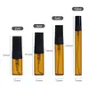 Botella Pequeña Dispensadora de Perfume Botella de Muestra Mini para Viaje Botella Pulverizadora de Tubo Fino Herramienta Cosmética Portátil Vidrio Resistente al Calor